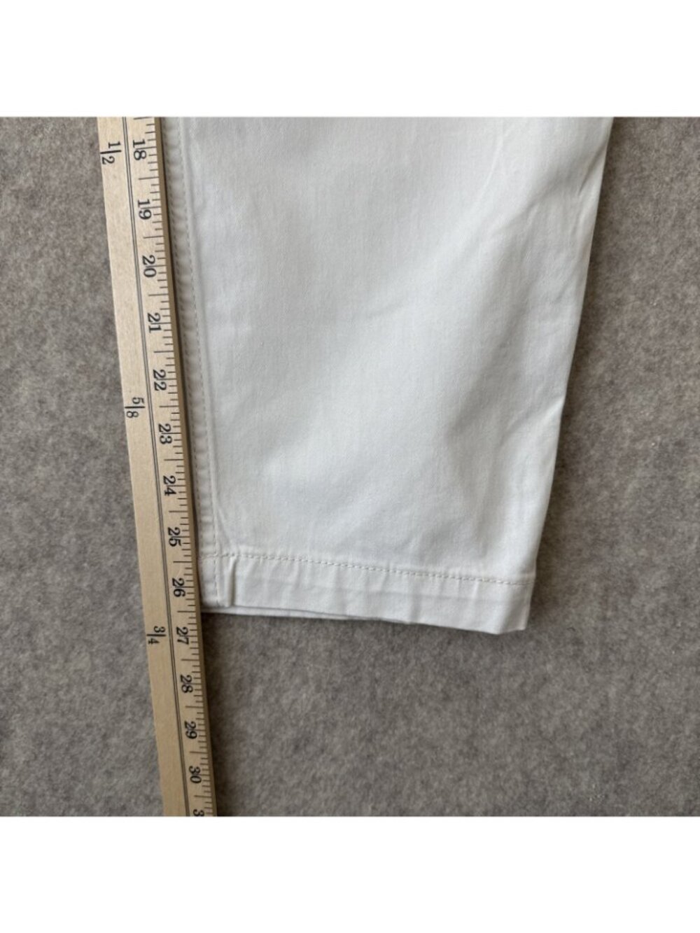 Boden Classic Chino Pant Slim Ankle Length Ecru Womens 14 New - Picture 11 of 16